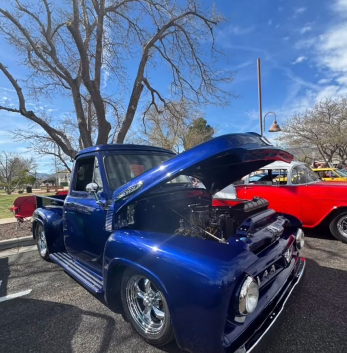 1953 ford F100 pickup  Deep Impact Blue Metallic